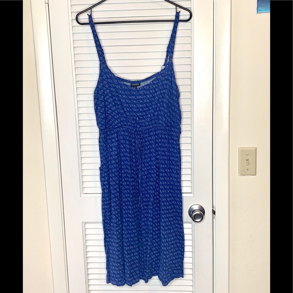 Torrid spaghetti strap skater dress w/ pockets